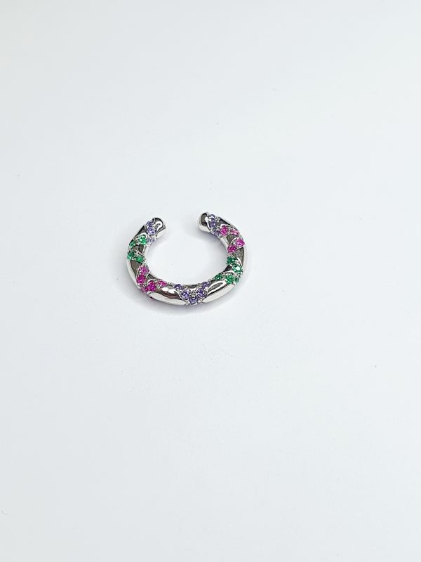 Piercing Fake Colorido Prata
