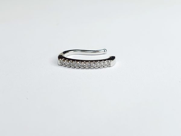 Piercing Fake Retangular Prata