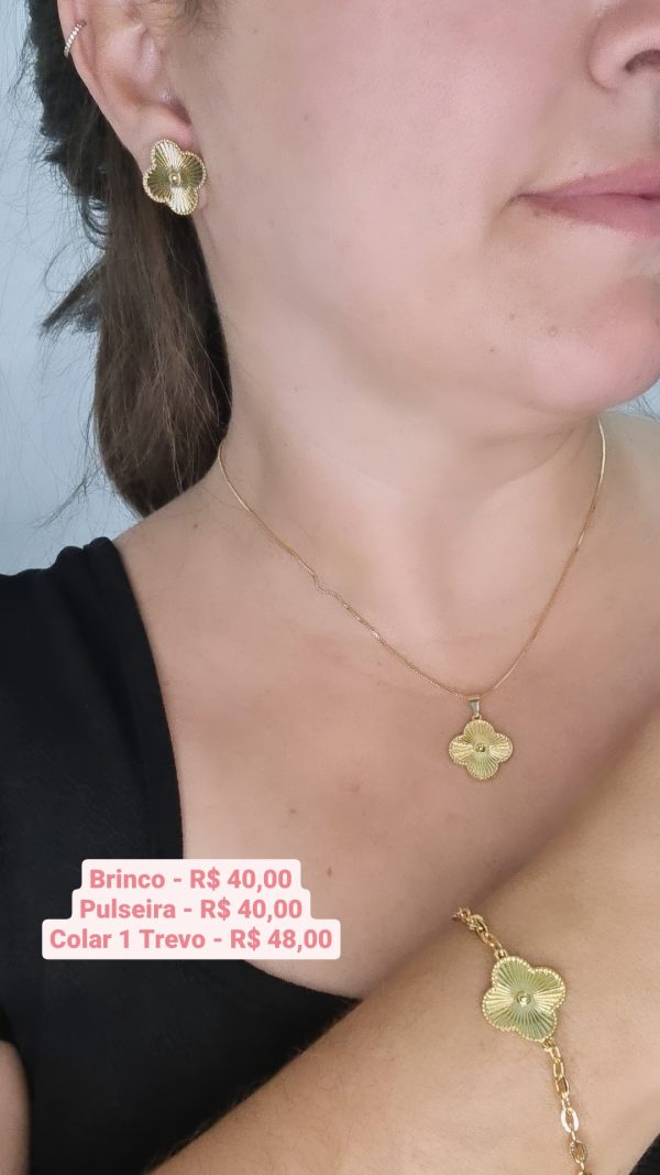 Pulseira Trevo Dourado - Image 2