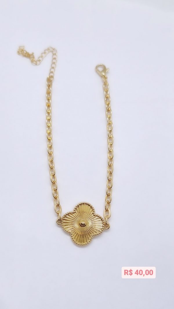 Pulseira Trevo Dourado